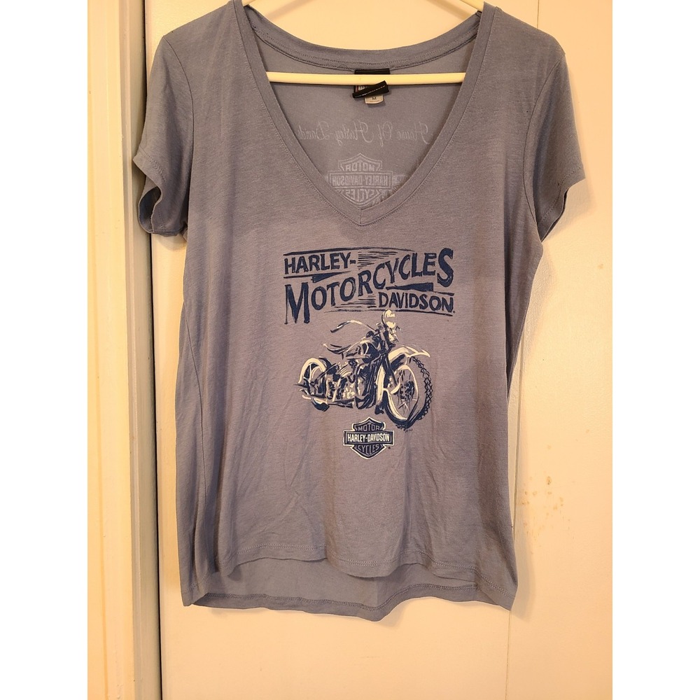 Harley-Davidson V Neck T-shirt Women's Size Medium